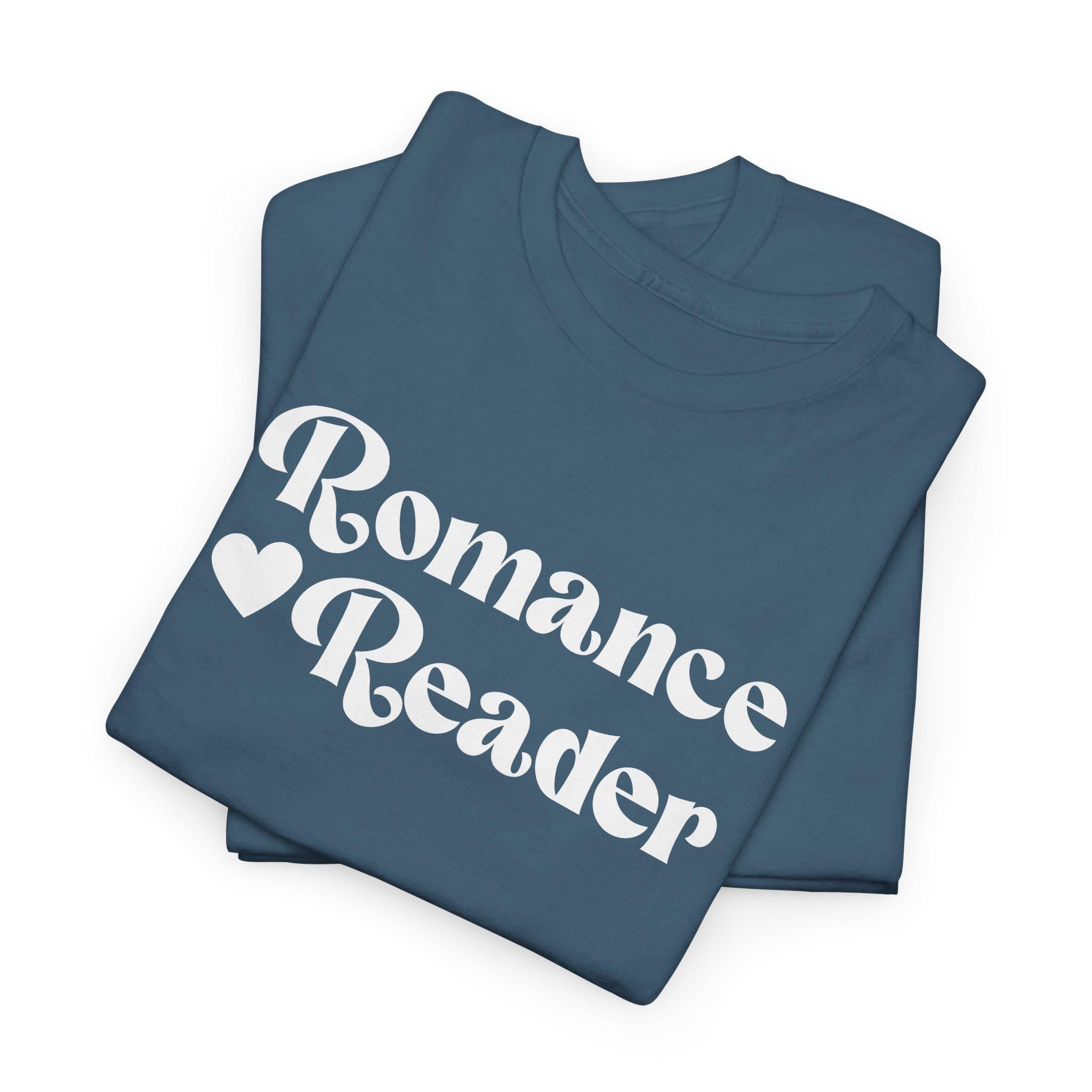 Romance Reader T-Shirt | Vintage Script Book Lover Tee