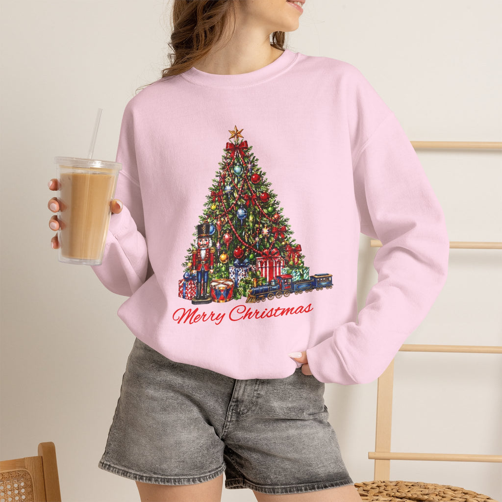 Christmas Tree Crewneck Sweatshirt — Merry Christmas Holiday Sweatshirt