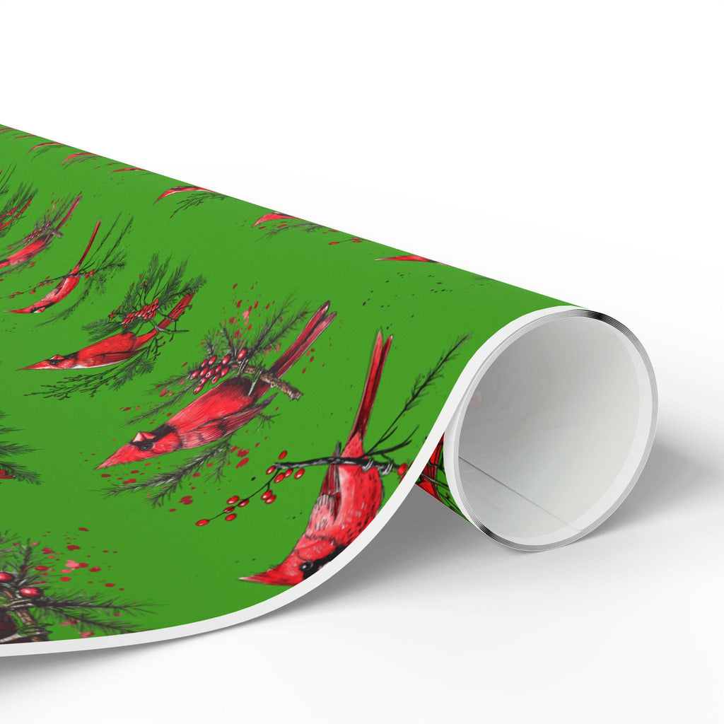 Red Cardinal Holiday Wrapping Paper | Fine Art Paper