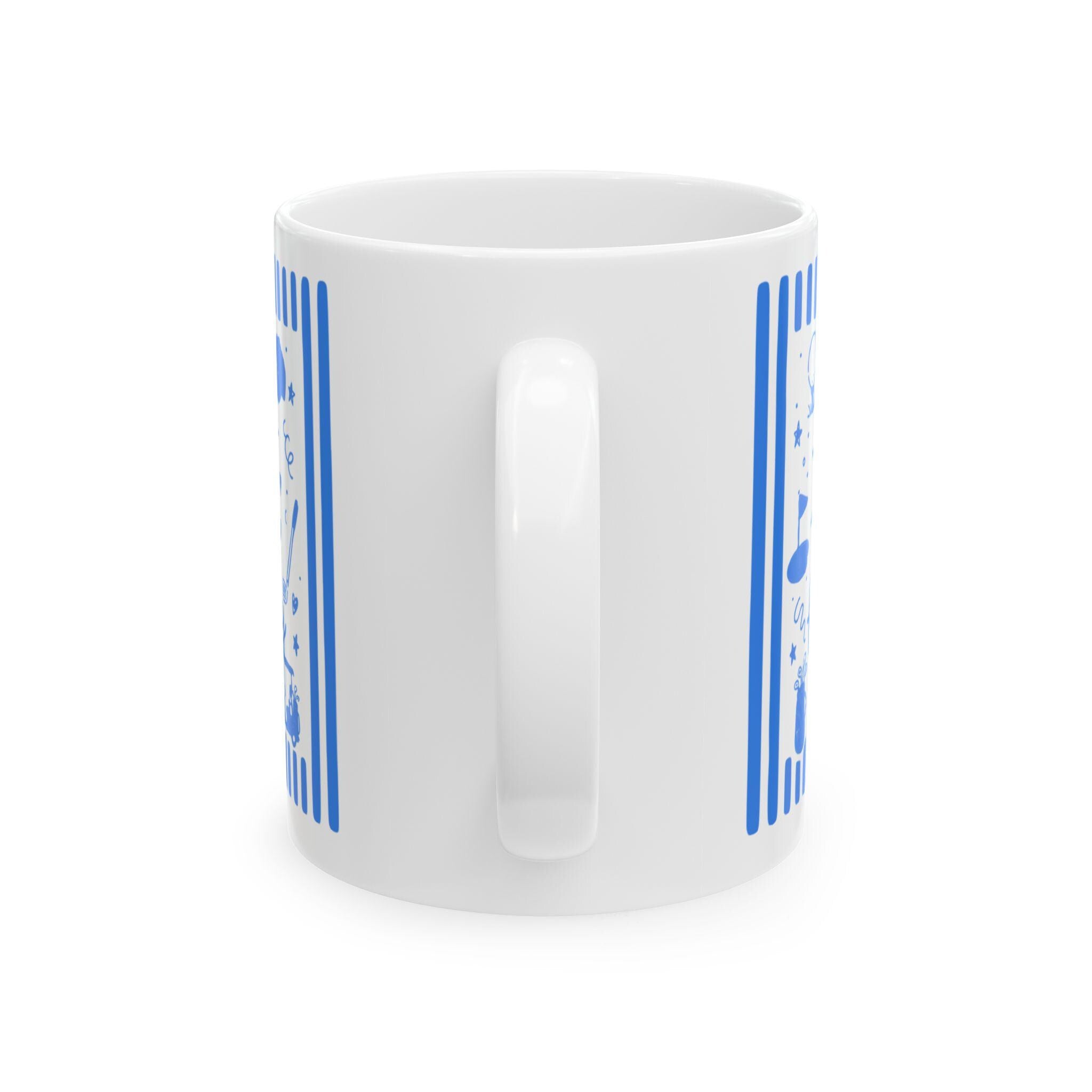 Life Is Better on the Fairway Mug | Golf Coffee Cup, Golfer Ceramic Mug, Golfer Gift Coffee Mug, Doddle Graphic Golf Mug