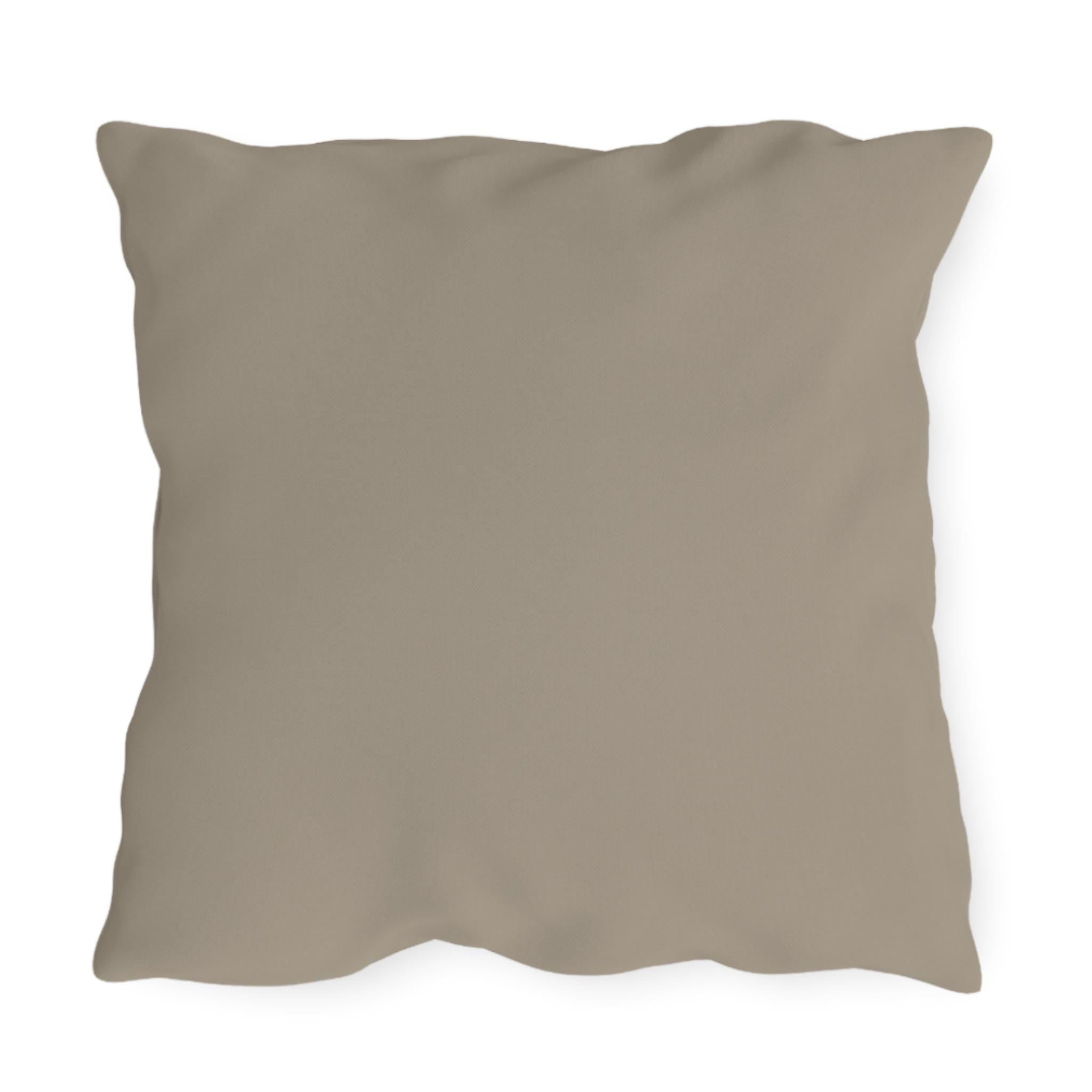 Nautical Blue Coral Outdoor Pillow | Coastal Seaside Map Accent, Beach House Porch Cushion