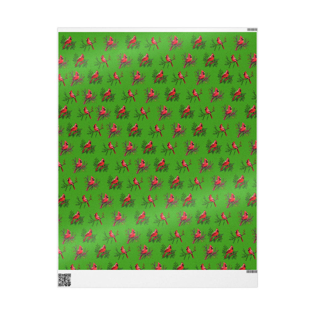 Red Cardinal Holiday Wrapping Paper | Fine Art Paper