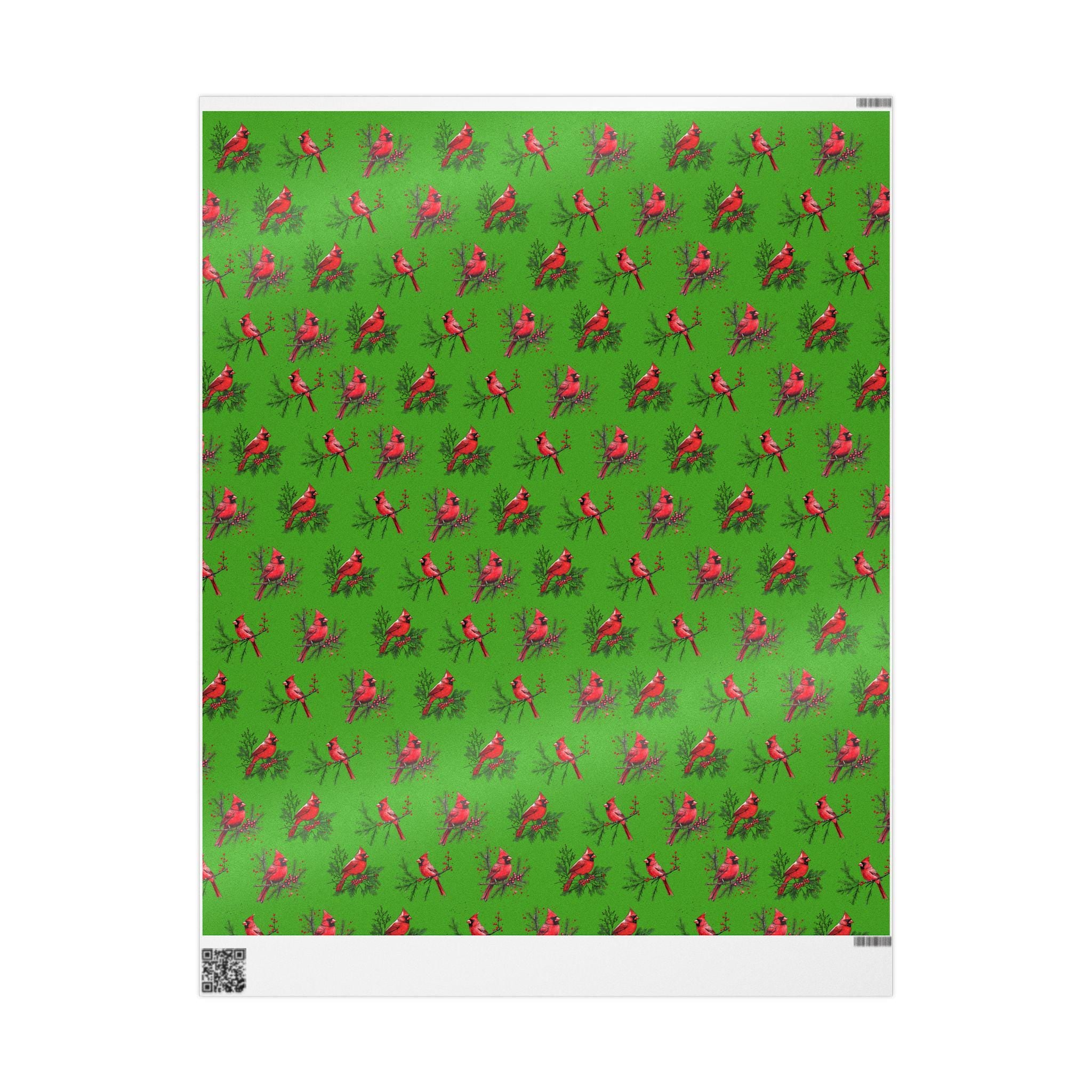 Red Cardinal Holiday Wrapping Paper | Fine Art Paper