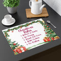 Christmas Rules Cotton Placemat | Festive Holiday Decor