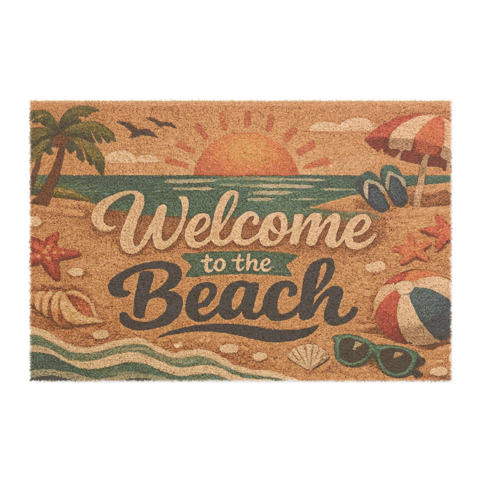 Welcome to the Beach Doormat | Coastal Coir Entryway