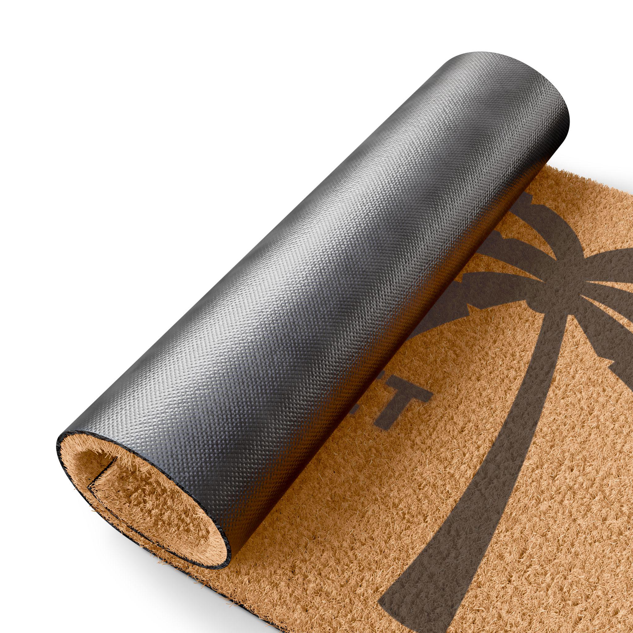 Palm Tree Coir Doormat | Wipe Your Feet Welcome Mat