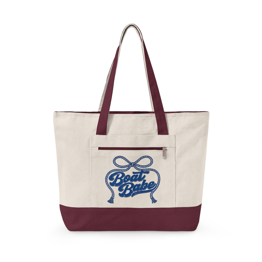 Canvas Tote Bag, Beach Cruise Travel Carryon, Boating Essential