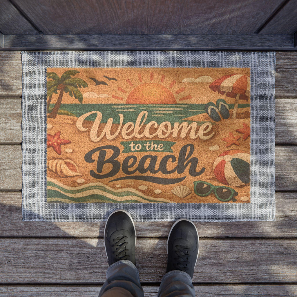 Welcome to the Beach Doormat | Coastal Coir Entryway