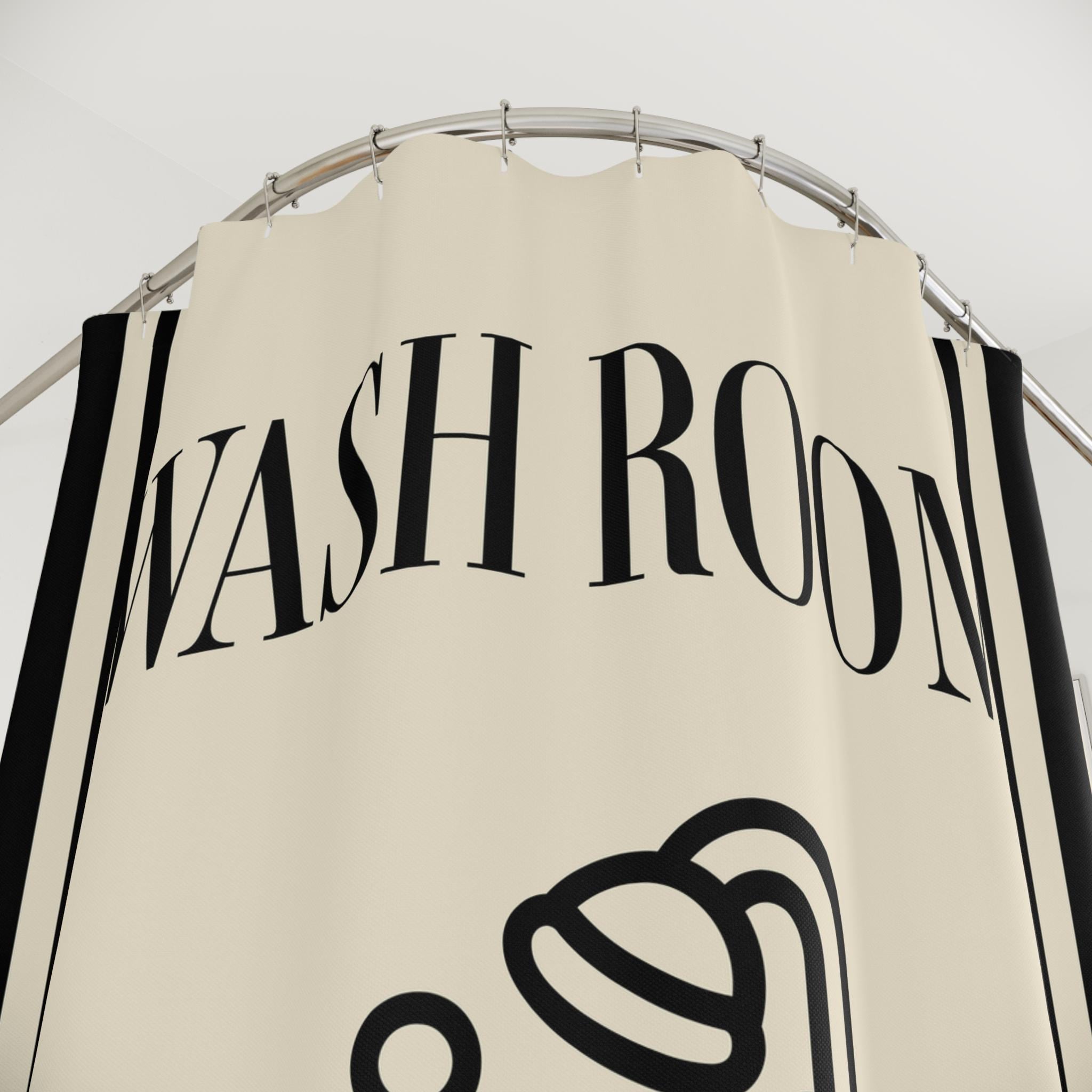 Wash Room bathtub illustration Shower Curtain | Relax Soak Unwind bathroom decor, Vintage Inspired Bathroom Accessory, Spa Shower Curtain