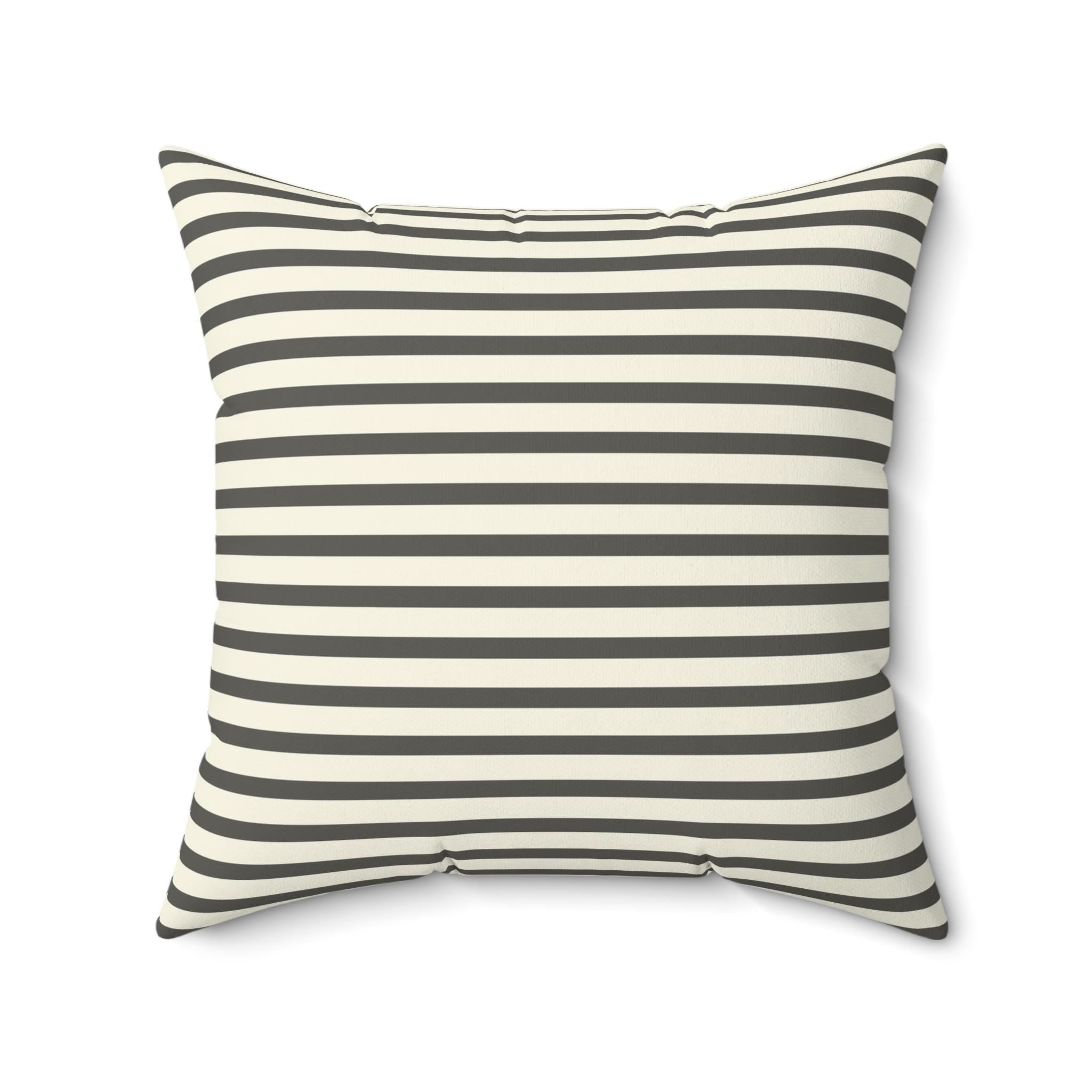 Welcome to our Ranch Horse Pillow | Striped Farmhouse Throw Pillow, Farmhouse Living Room Deco, Country Cottage Deco, New Home Gift