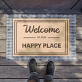 Welcome To My Happy Place Doormat, Coir Entry Mat