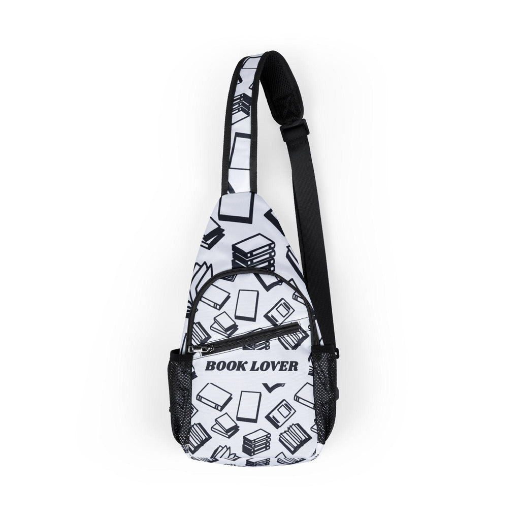 Book Lover Sling Chest Bag | AOP Chest Bag, School Tote, Shoulder Bag, Her His Shoulder Bag, Bookish Lovers Gift, Graphic Chest Sling Bag