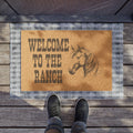 Welcome to the Ranch Coir Doormat | Horse Head Farmhouse Decor