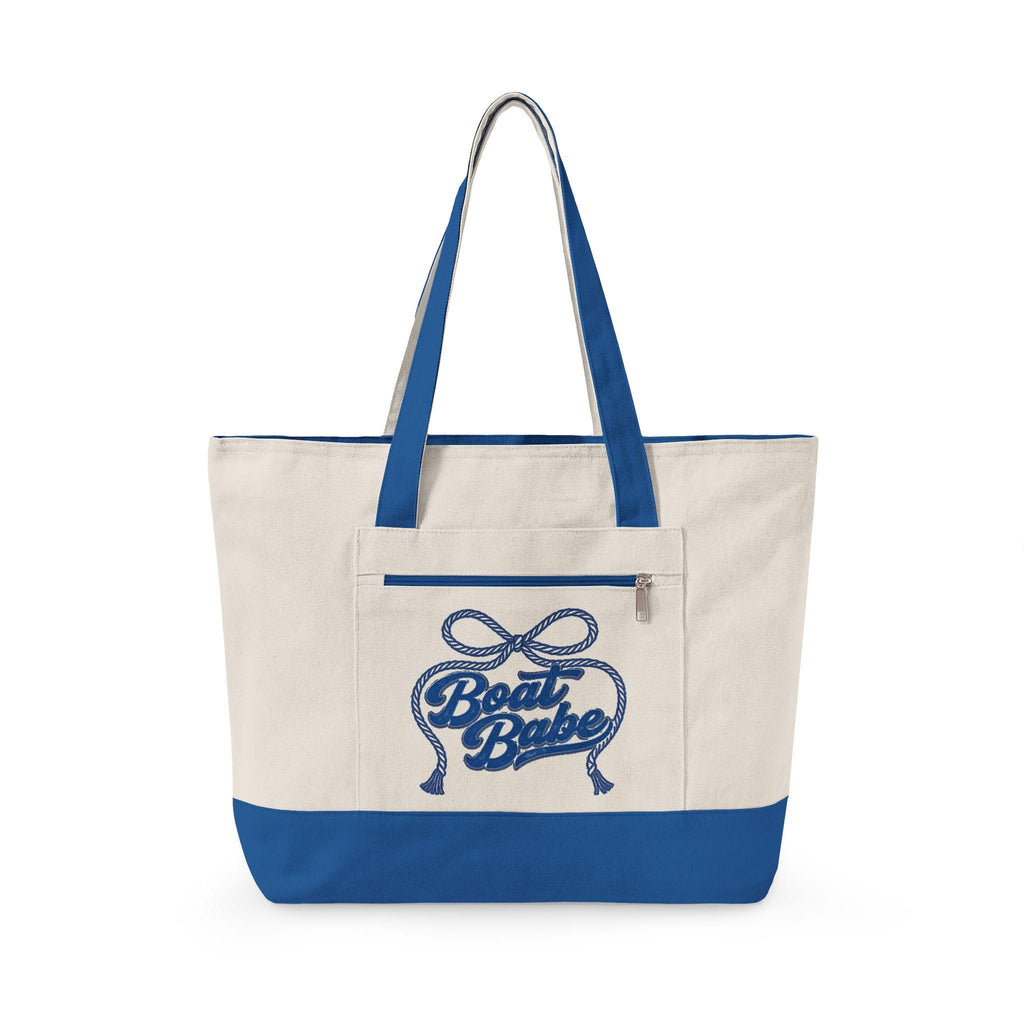 Canvas Tote Bag, Beach Cruise Travel Carryon, Boating Essential