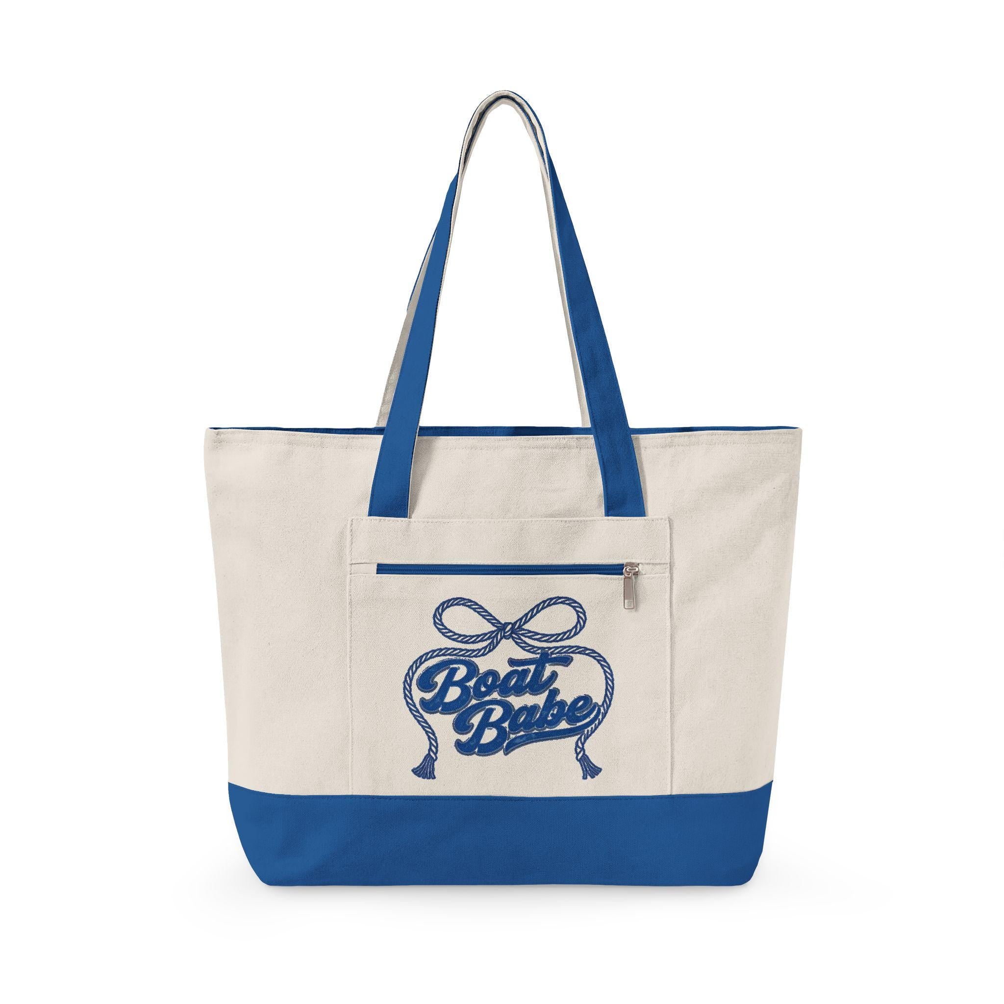 Canvas Tote Bag, Beach Cruise Travel Carryon, Boating Essential