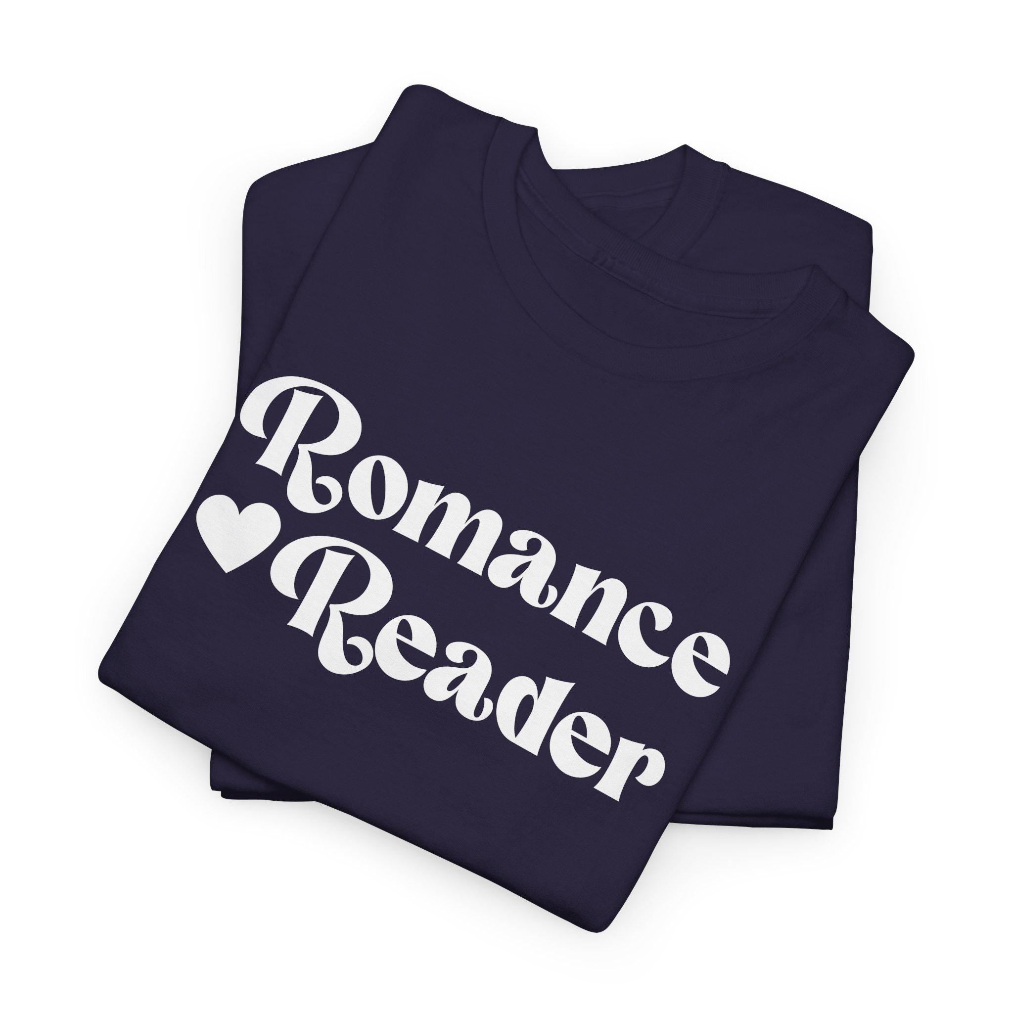 Romance Reader T-Shirt | Vintage Script Book Lover Tee