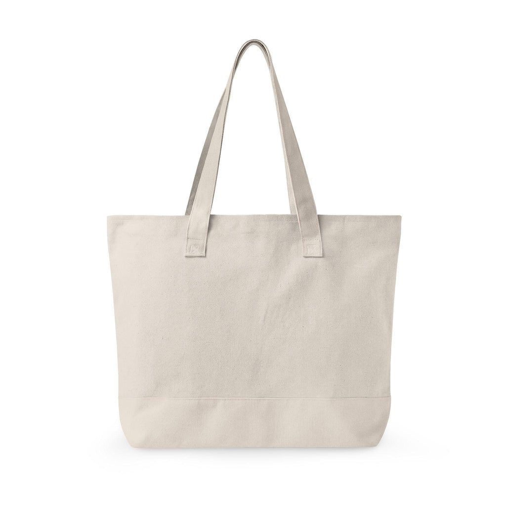 Book Lover Zippered Canvas Tote | Rainbow Text, Reading Theme
