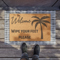 Palm Tree Coir Doormat | Wipe Your Feet Welcome Mat