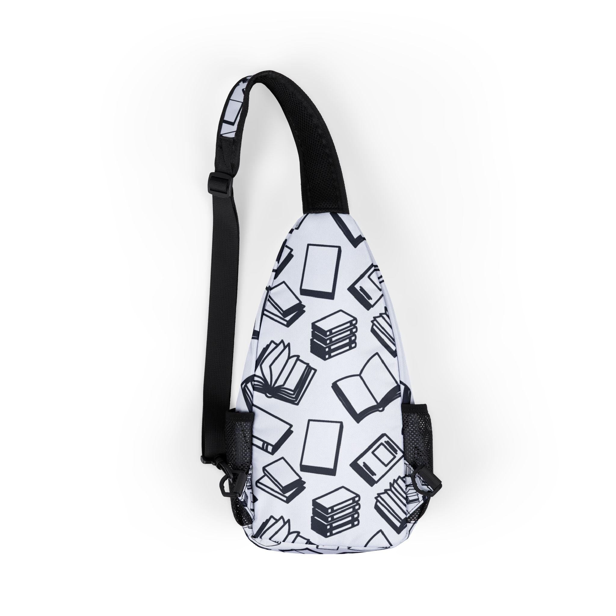 Book Lover Sling Chest Bag | AOP Chest Bag, School Tote, Shoulder Bag, Her His Shoulder Bag, Bookish Lovers Gift, Graphic Chest Sling Bag