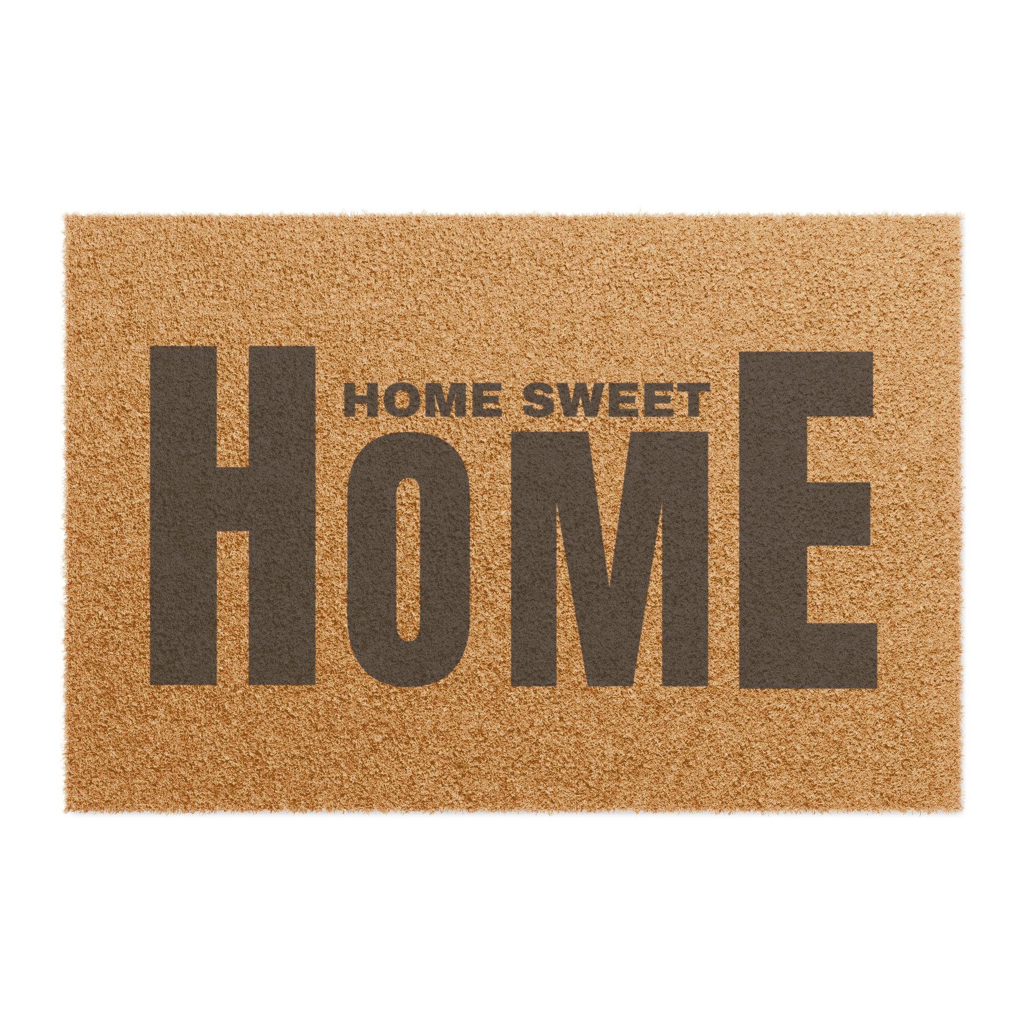 Home Sweet HOME doormat | Coir Welcome Mat, Entryway Rug, Basic Front Doormat, Outdoor Mat, Backdoor Mat, Home Warming Gift, New Home Gift