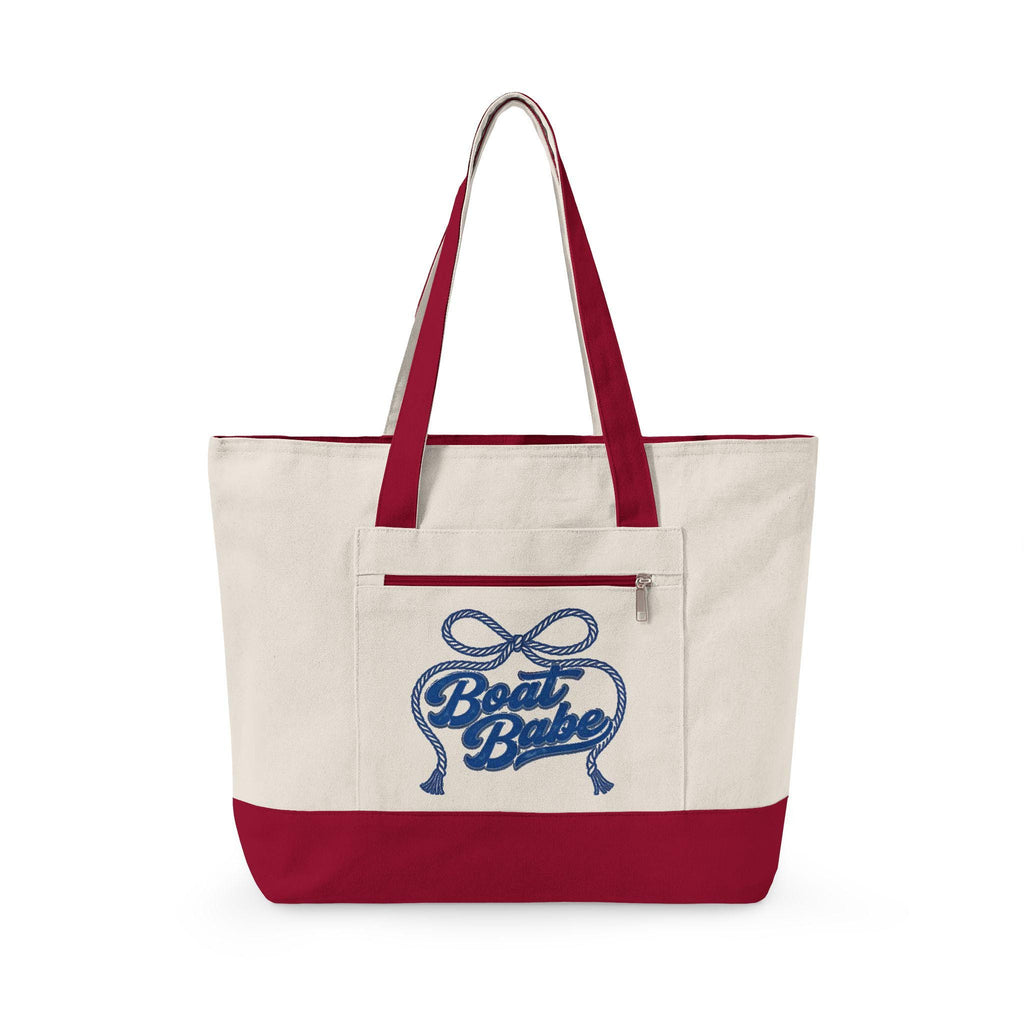 Canvas Tote Bag, Beach Cruise Travel Carryon, Boating Essential