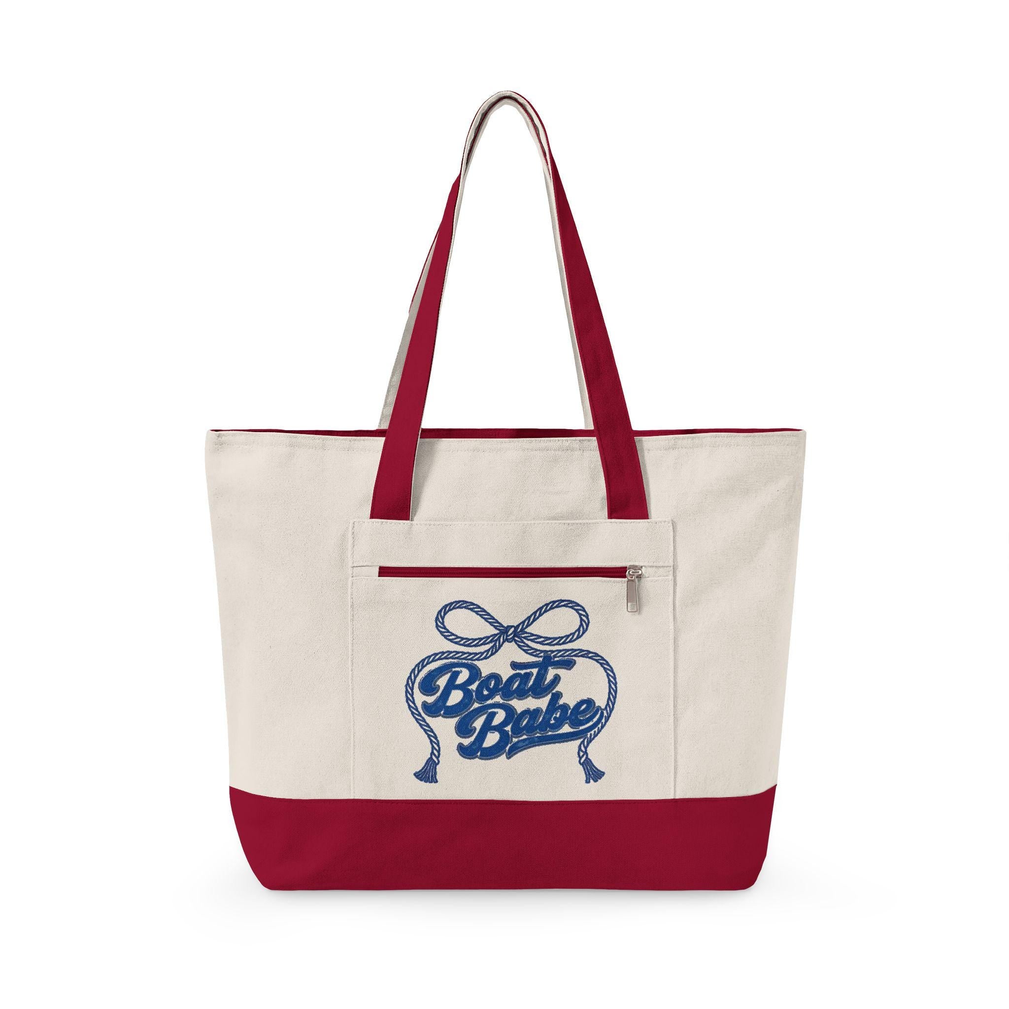 Canvas Tote Bag, Beach Cruise Travel Carryon, Boating Essential