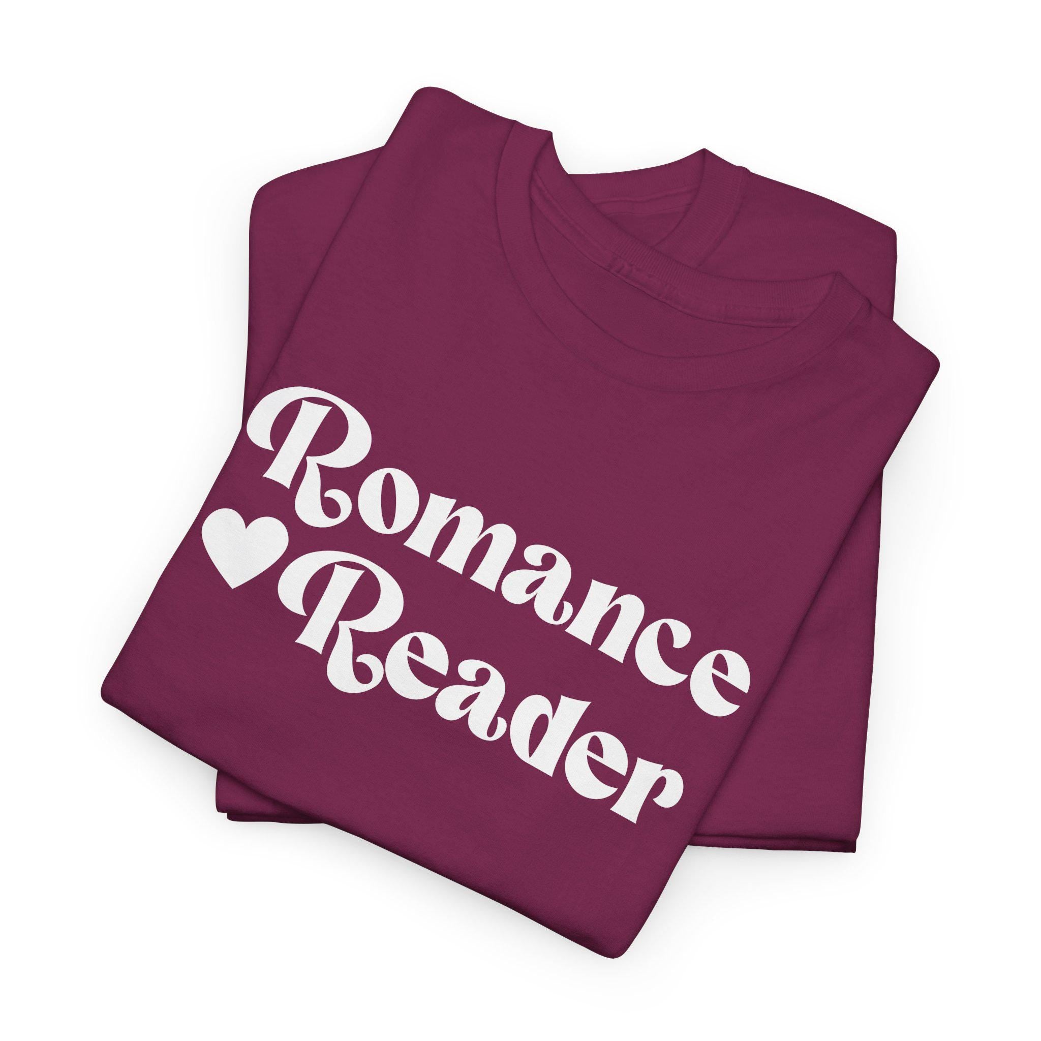 Romance Reader T-Shirt | Vintage Script Book Lover Tee